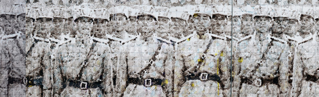 07_jong-kwang-hyun_soldiers-in-uniform-2015-16-acrylic-ink-gloss-varnish-and-gel-mediums-on-canvas-30x240-inches-jpg